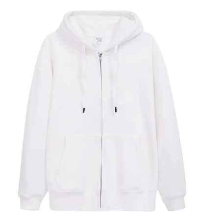 Pure Cotton Zip-Up Hoodie