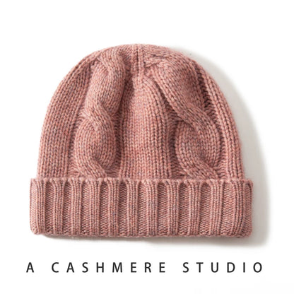 Twisting Thick Cashmere Beanies Cap