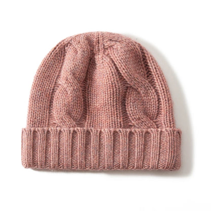 Twisting Thick Cashmere Beanies Cap