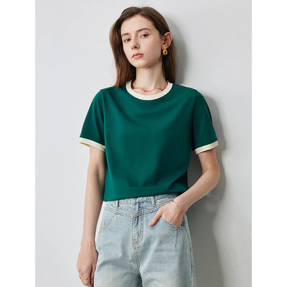 Round Neck Short Sleeve Top