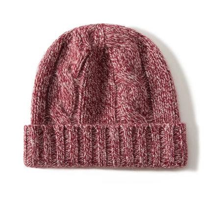 Twisting Thick Cashmere Beanies Cap