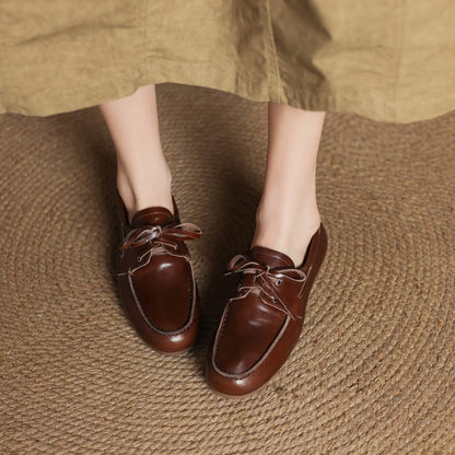Retro Comfort Cow Leather Loafers