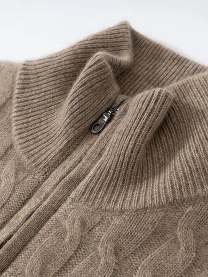 Pure Cashmere Turtleneck Knitted Sweater