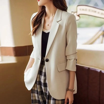 Spring Autumn Long Sleeved Suit Coat Jacket