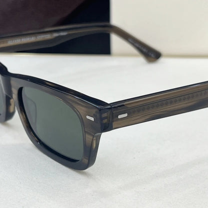 Rectangle Thick Acetate Sunglasses
