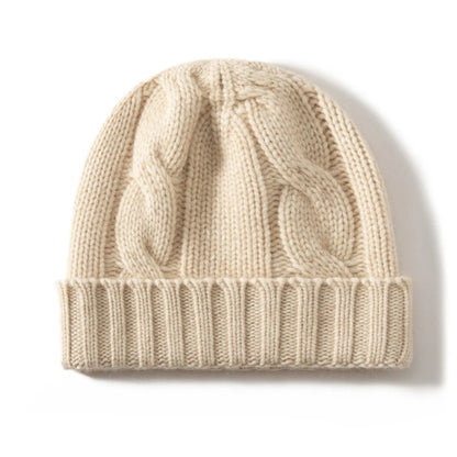 Twisting Thick Cashmere Beanies Cap