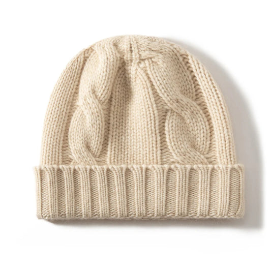Twisting Thick Cashmere Beanies Cap