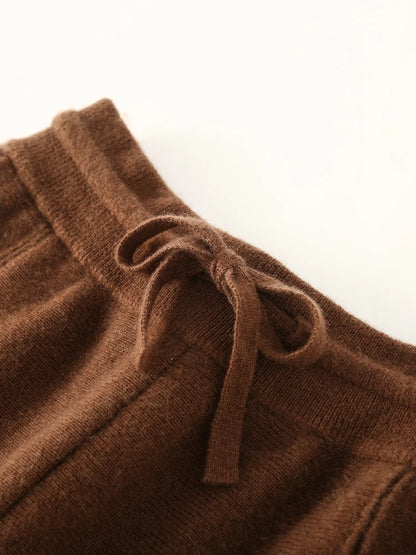 Cashmere Pencil Elastic Waist Trousers