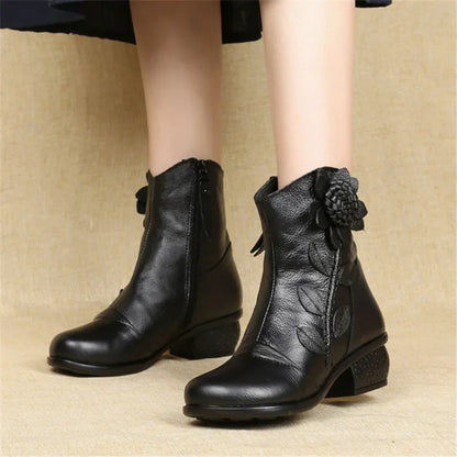 Handmade Leather Ankle Boots
