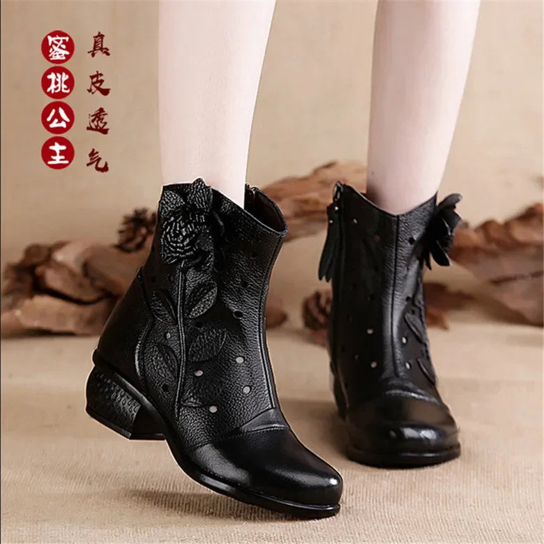Handmade Leather Ankle Boots
