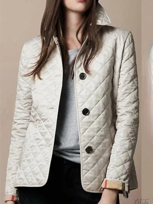 Turn-down Collar Quilted Winter Jacket