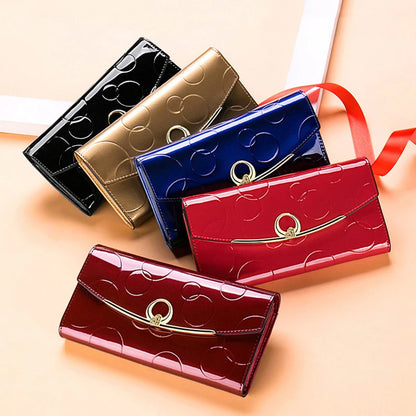 Luxury Leather Long Purse Wallet
