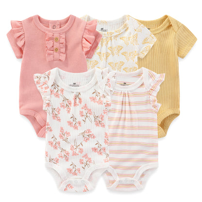 Five-Pack Baby Bodysuits