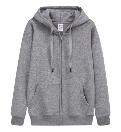 Pure Cotton Zip-Up Hoodie