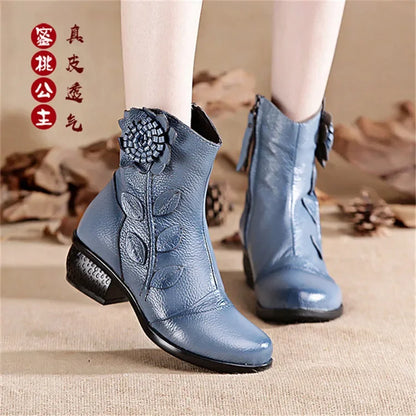 Handmade Leather Ankle Boots
