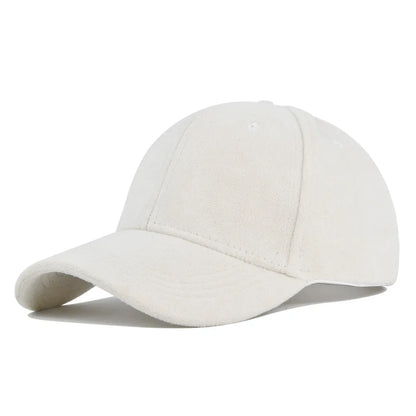 Suede Baseball Cap Snapback