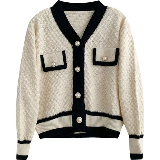 Long Sleeve Knitted Sweater Cardigan